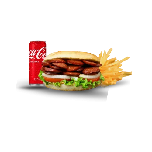 Menu sandwich saucisse turque